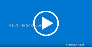 Screencast del vídeo Introducing Azure File Sync (Introducción a Azure File Sync), seleccione reproducir.