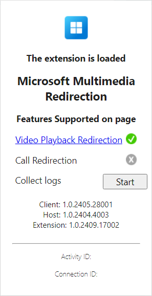 Captura de pantalla de la configuración avanzada de la extensión del explorador oculta.