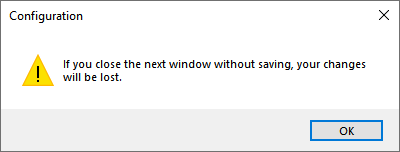 Cuadro de mensaje sencillo para WPF que tiene un icono de advertencia.