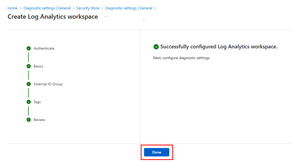 Captura de pantalla que muestra el mensaje de finalización de la instalación.