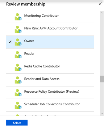 Captura de pantalla que muestra la revisión de los roles de Microsoft&nbsp;Entra.