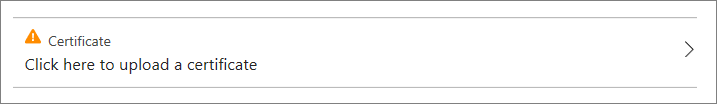 Campo de certificado con opción de carga en la configuración del proxy de aplicación.