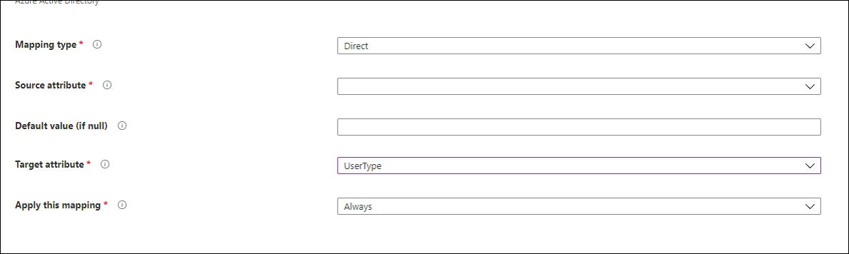 Captura de pantalla que muestra cómo agregar un atributo UserType.