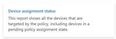 Recorte de pantalla que muestra el estado de asignación de dispositivos en Microsoft&nbsp;Intune y el Centro de administración de Intune.