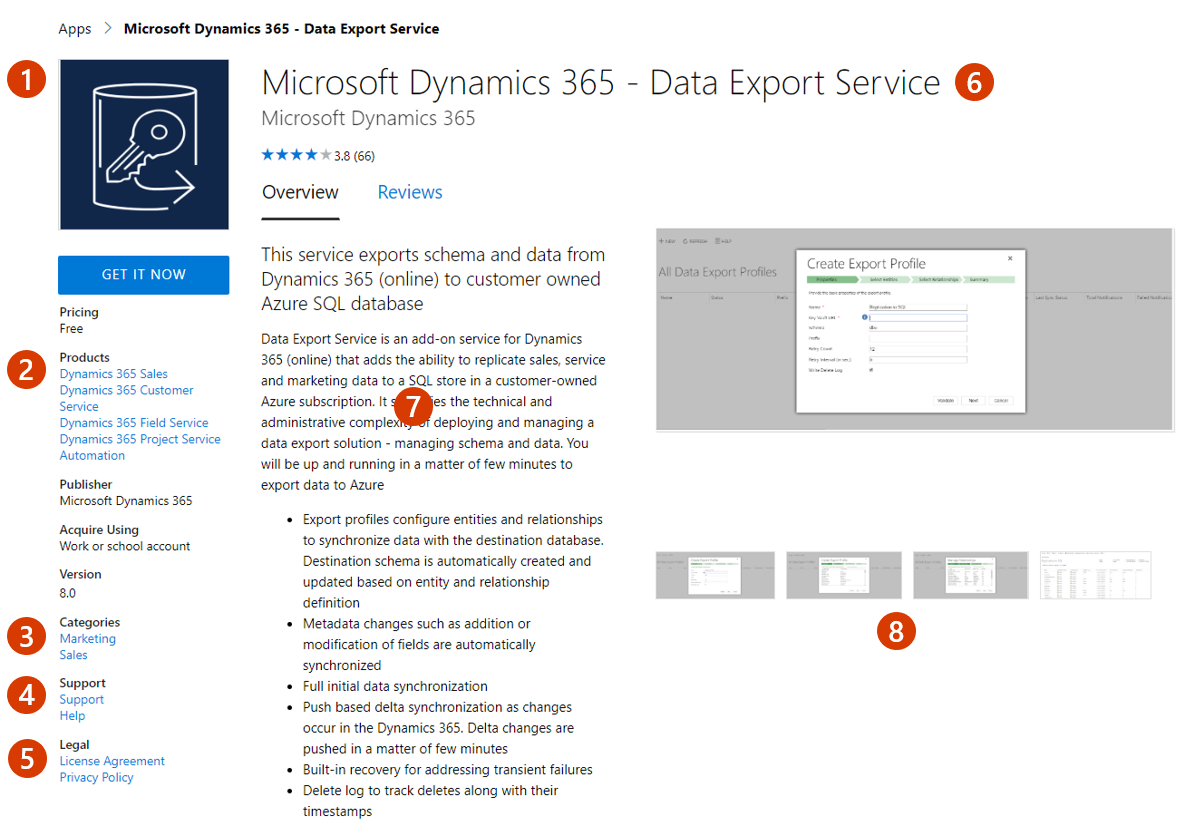 Muestra cómo aparece esta oferta en Microsoft Marketplace.