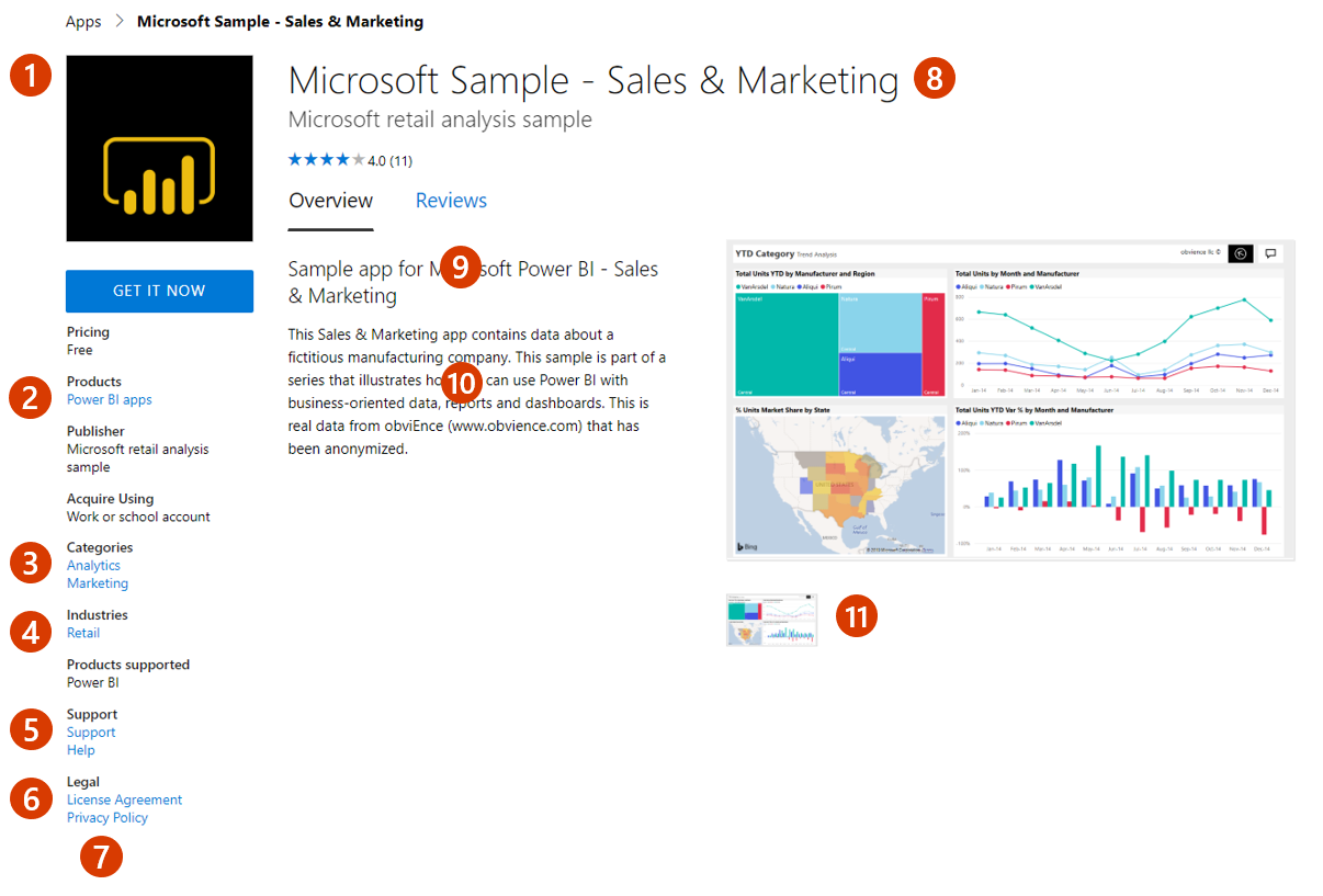 Muestra cómo aparece esta oferta en Microsoft Marketplace.