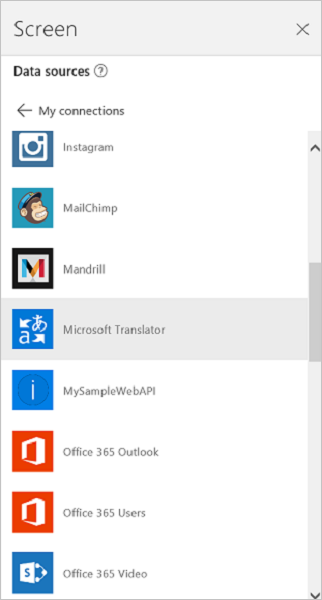 Conéctese a Microsoft Translator.