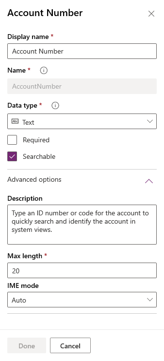 Propiedades de columnas comunes en Power Apps portal