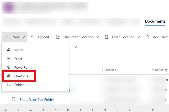 Crear un bloc de notas de OneNote nuevo.