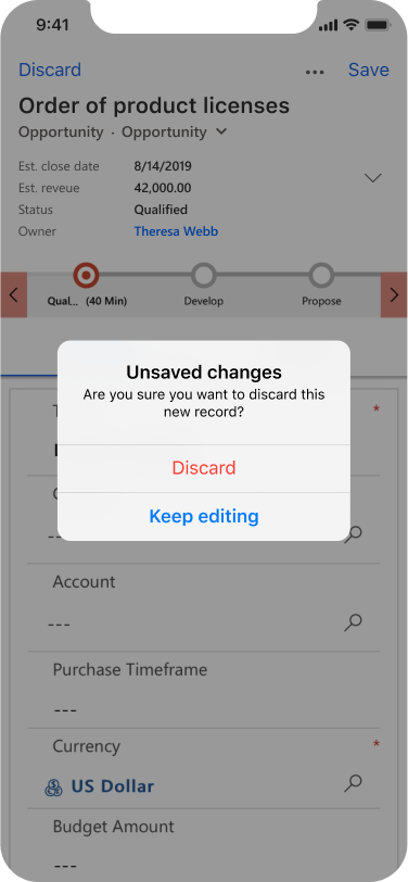 Model app mobile form unsaved changes Model app mobile form unsaved changes