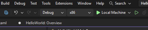 Captura de pantalla que muestra el cuadro desplegable abierto junto al botón Reproducir con la opción 