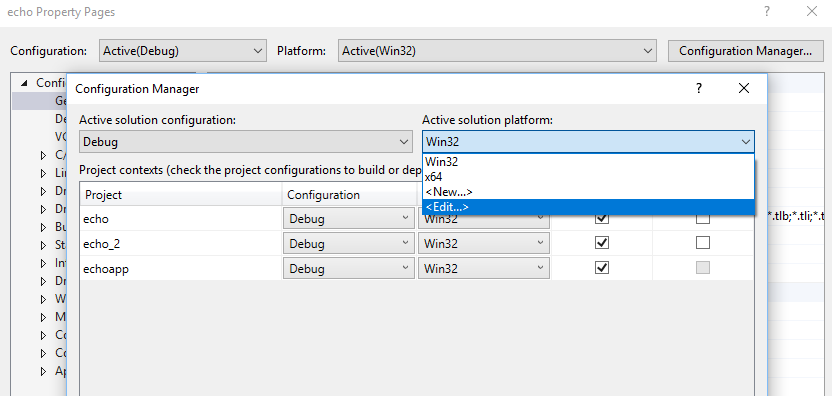 Captura de pantalla del cuadro de diálogo de Configuration Manager con la opción Nuevo resaltada en la lista desplegable Plataforma de soluciones activas.