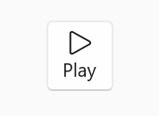 Un botón con el icono de reproducción, un contorno de un triángulo que apunta a la derecha, con el texto 