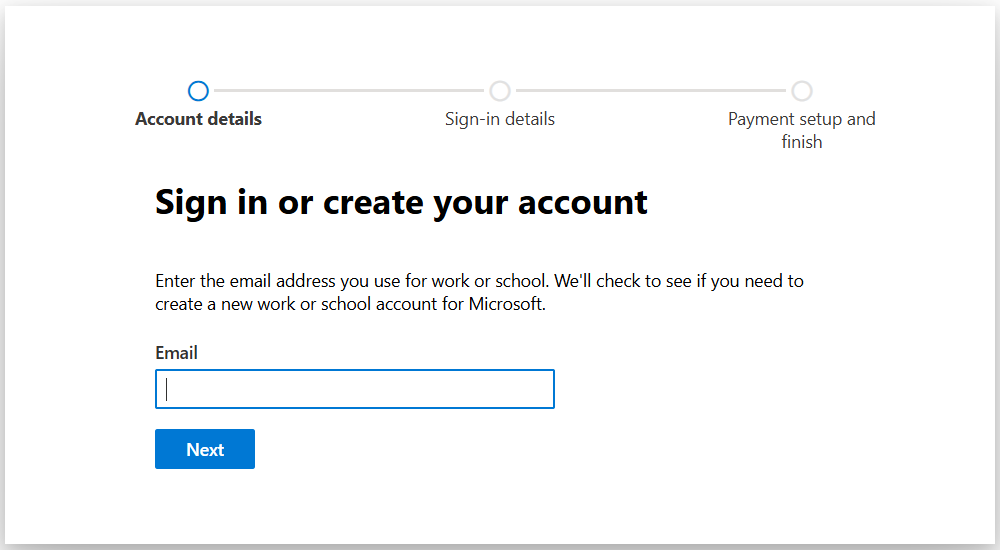 Captura de pantalla que muestra el formulario para crear un nuevo directorio de Id. de Microsoft Entra, incluido el campo para especificar la información del directorio y la cuenta de usuario de administrador global.