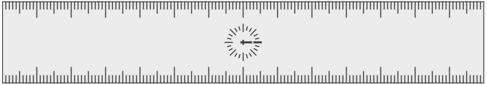 Visual de regla asociado al InkToolbar