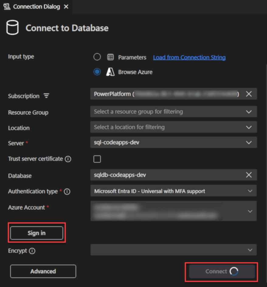 在 VS Code 中连接到 Azure SQL 数据库